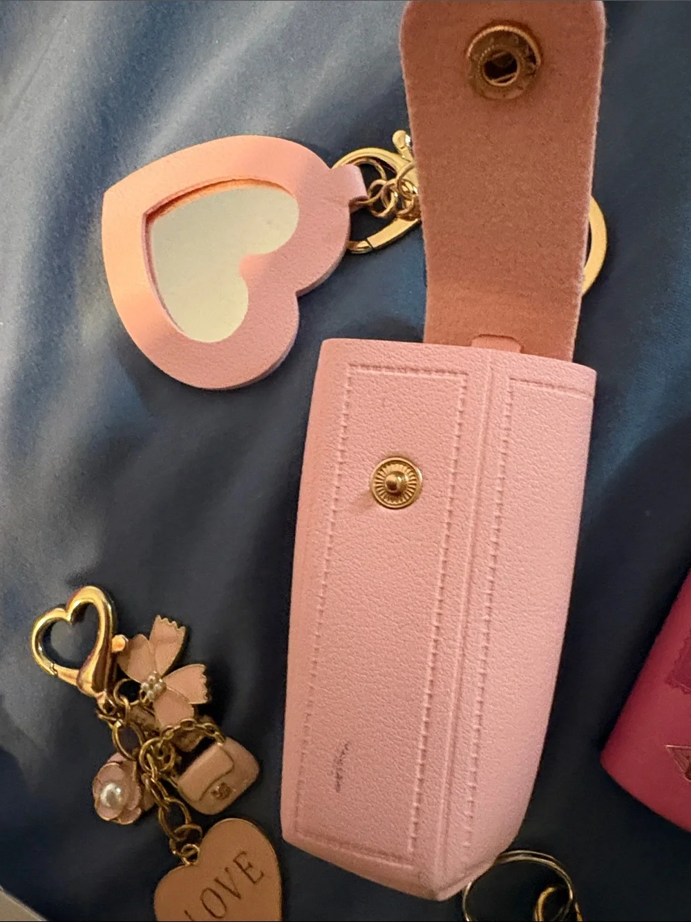 Women purse charms lip balm pen wipes socks lotion socks wallet and soap